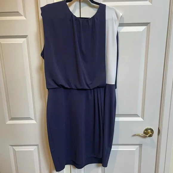 dkny white and blue dress DKNY Women's Dress, Cream/Blue, 2 at Amazon Women's Clothing store